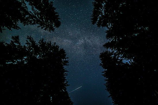 Starry night sky